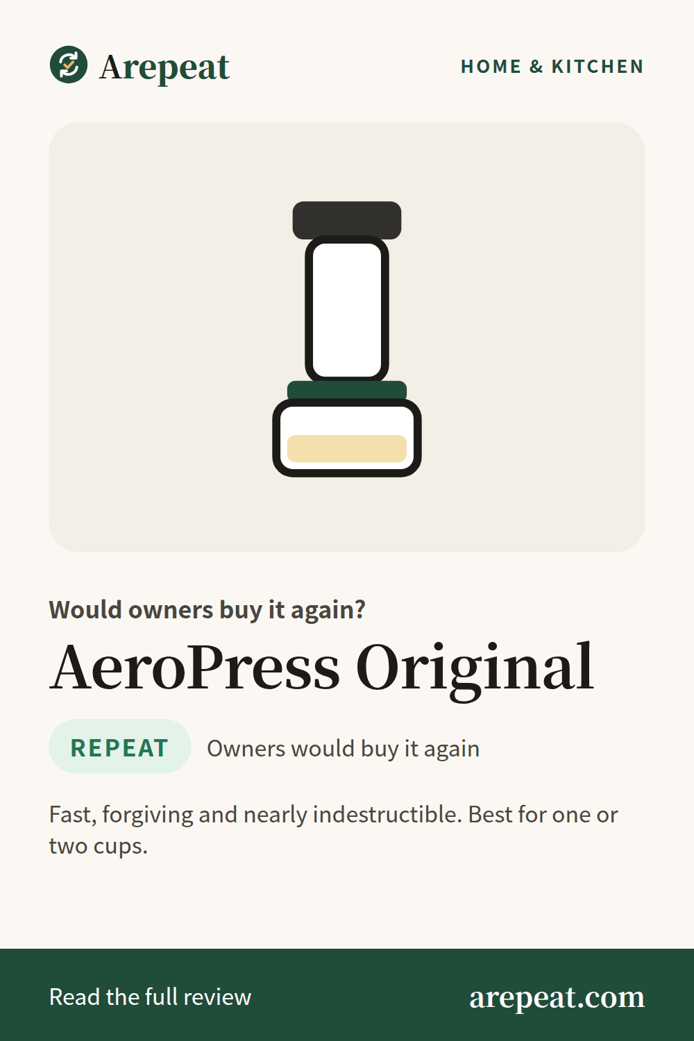 AeroPress Original review: would owners buy it again?