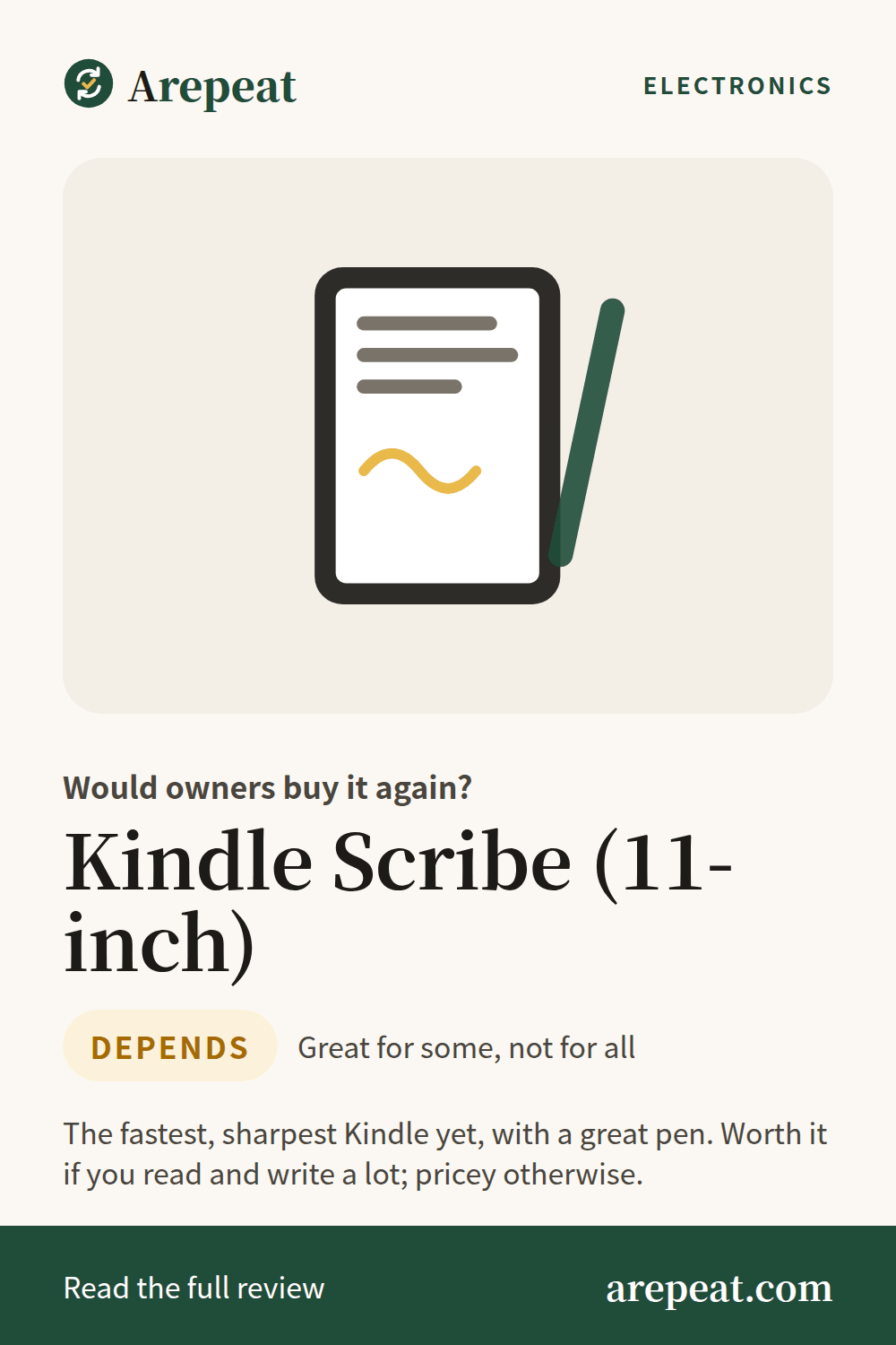 Kindle Scribe (11-inch) review: would owners buy it again?