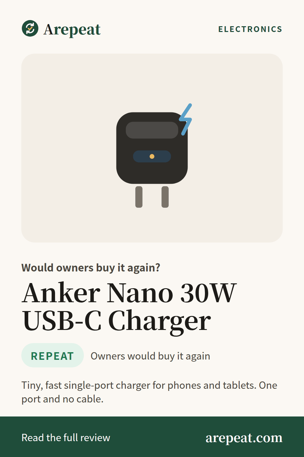 Anker Nano 30W USB-C Charger review: would owners buy it again?
