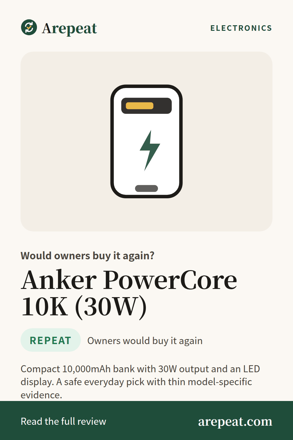 Anker PowerCore 10K (30W) review: would owners buy it again?