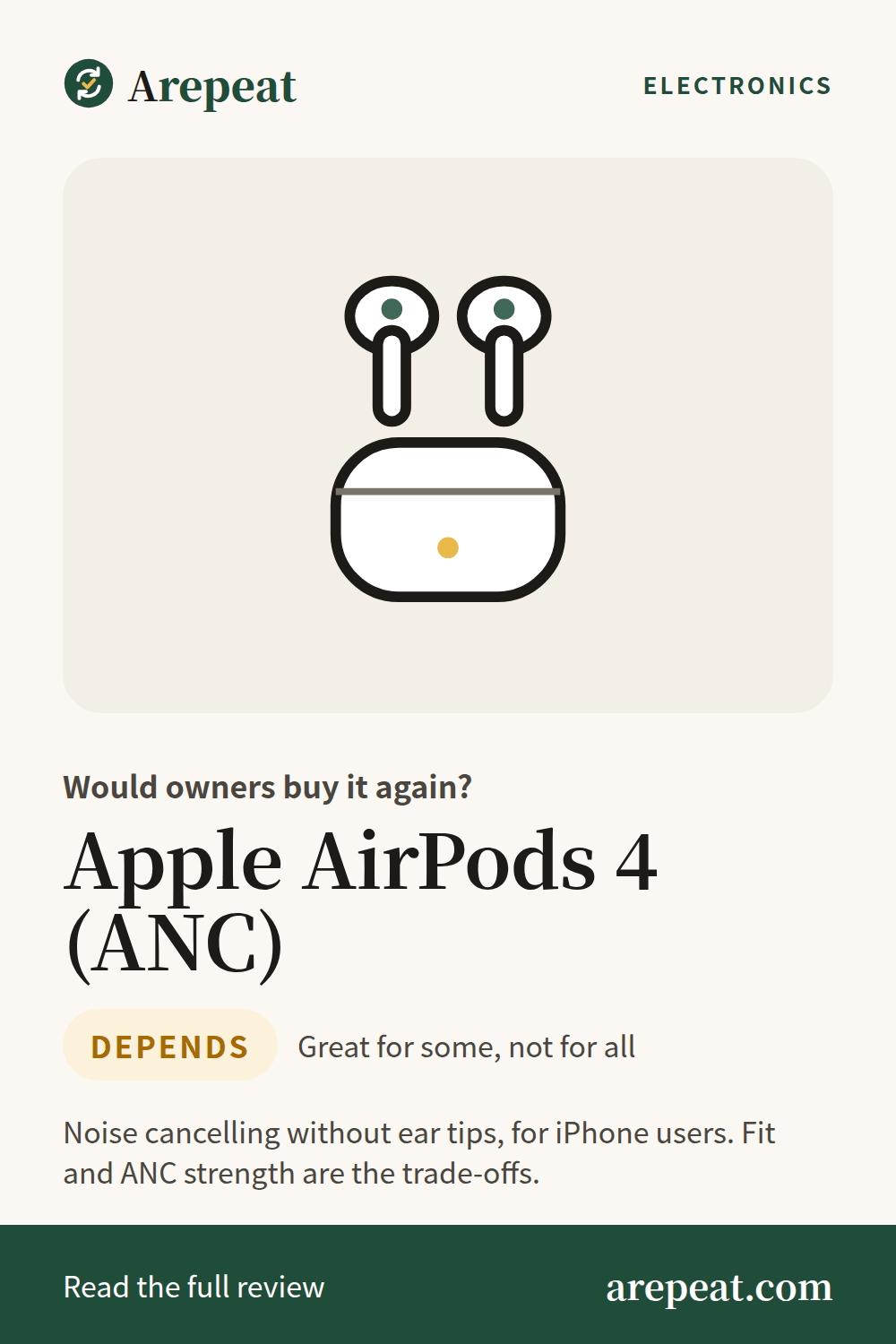 Apple AirPods 4 (ANC) review: would owners buy it again?