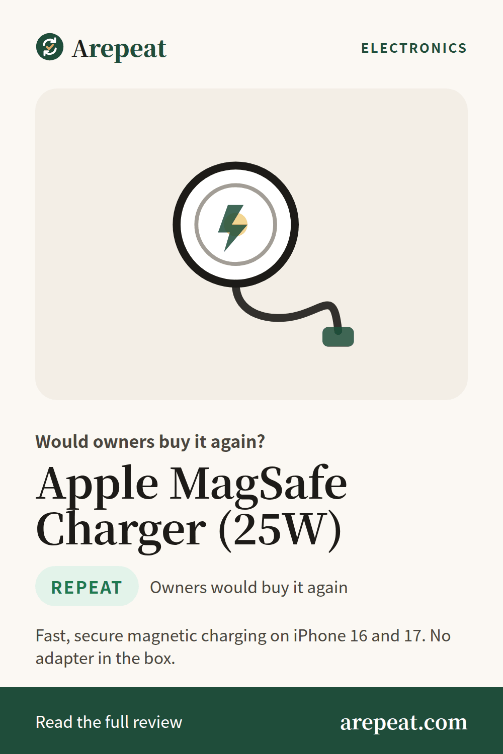 Apple MagSafe Charger (25W) review: would owners buy it again?