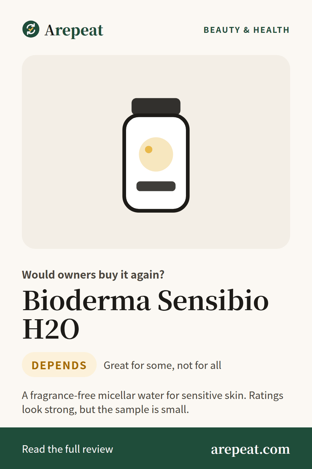 Bioderma Sensibio H2O review: would owners buy it again?