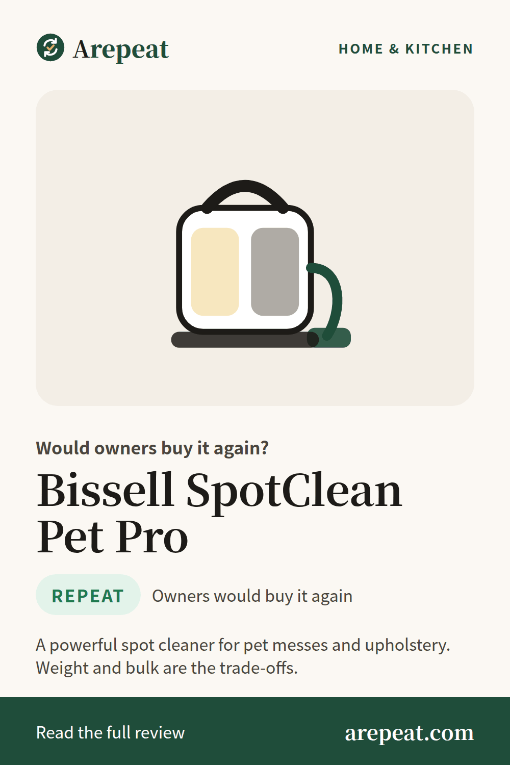 Bissell SpotClean Pet Pro review: would owners buy it again?