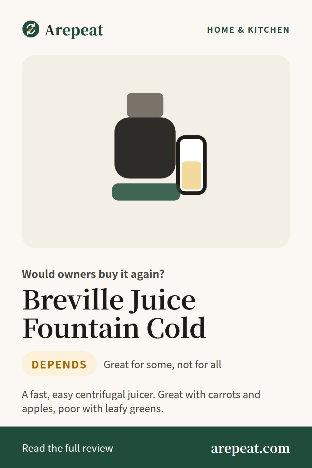 Breville Juice Fountain Cold review: would owners buy it again?