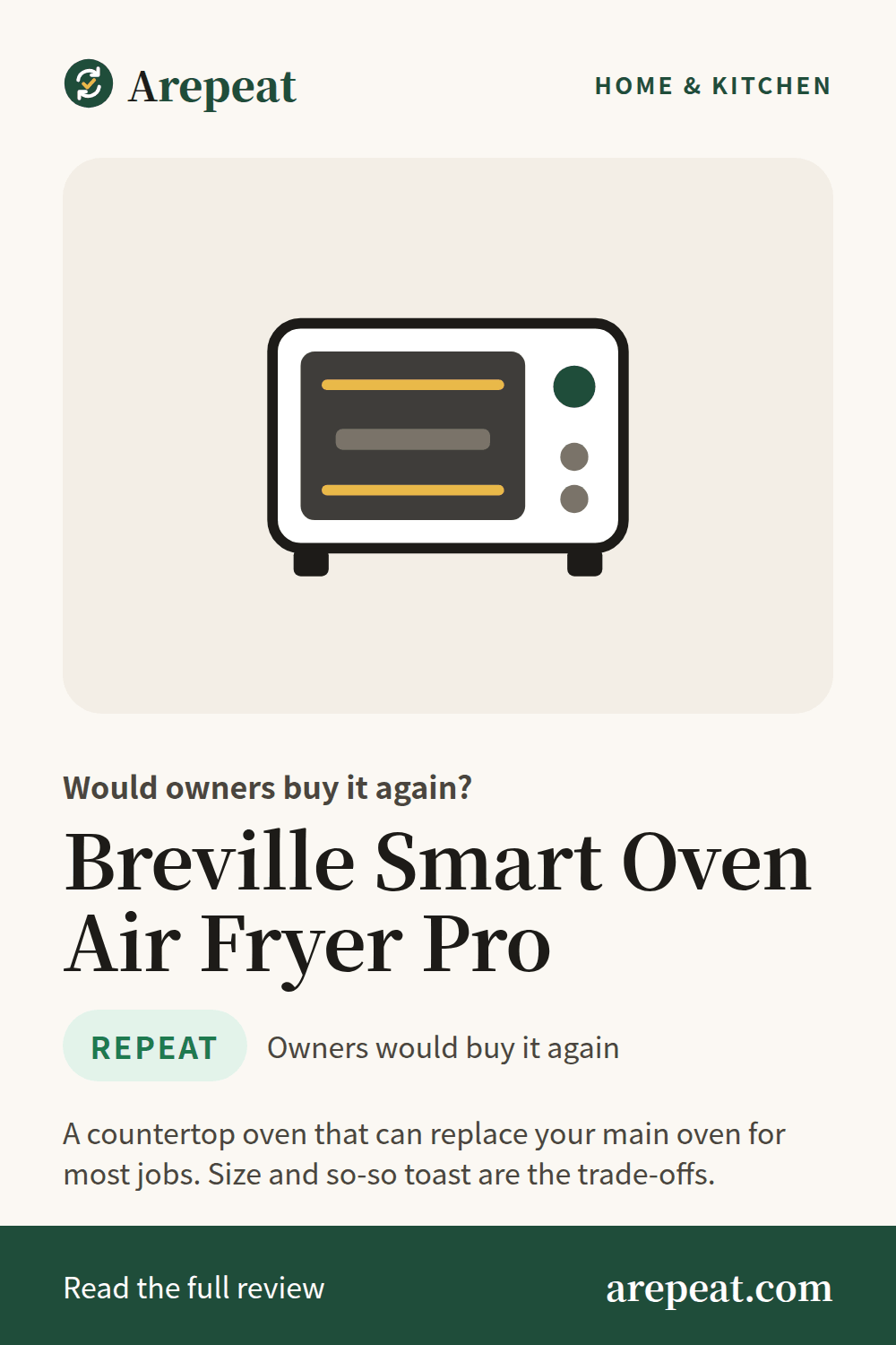 Breville Smart Oven Air Fryer Pro review: would owners buy it again?