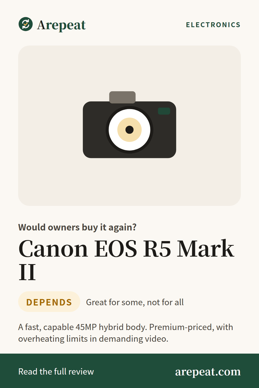 Canon EOS R5 Mark II review: would owners buy it again?