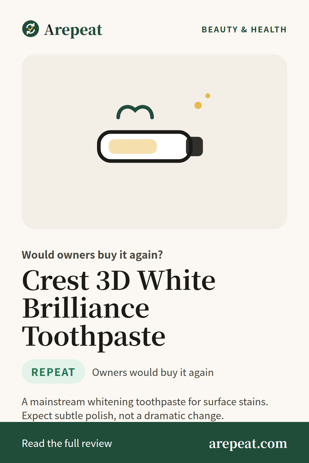 Crest 3D White Brilliance Toothpaste review: would owners buy it again?