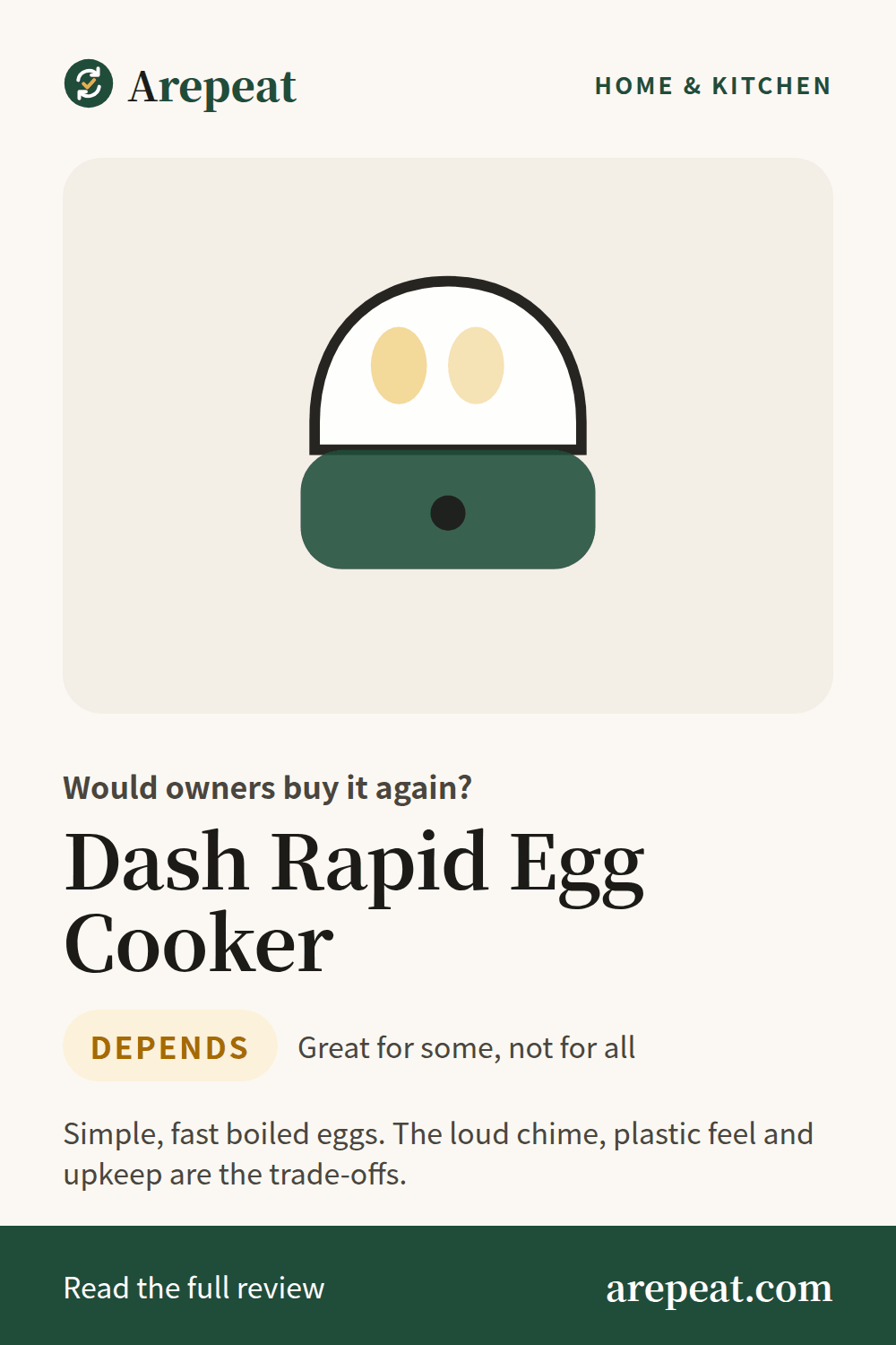 Dash Rapid Egg Cooker review: would owners buy it again?