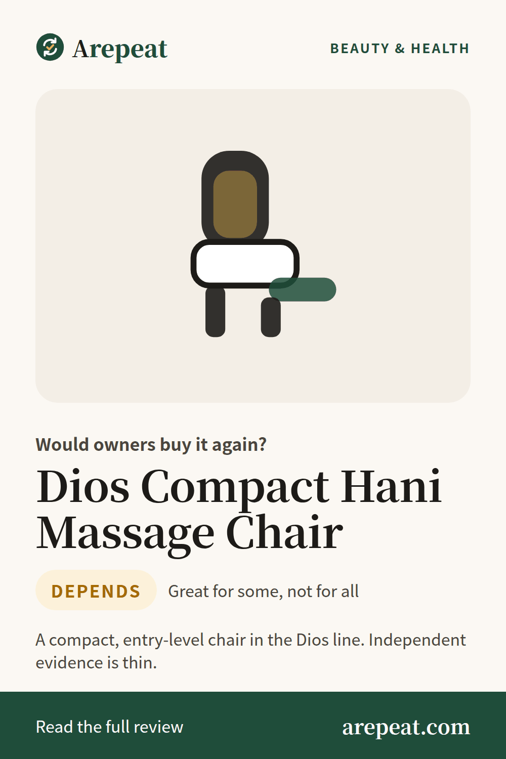 Dios Compact Hani Massage Chair review: would owners buy it again?