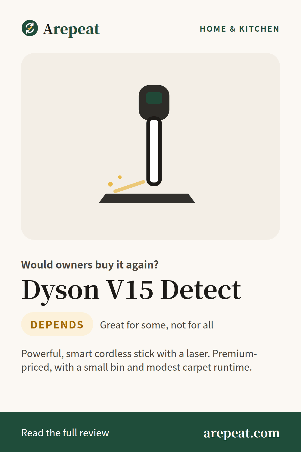 Dyson V15 Detect review: would owners buy it again?