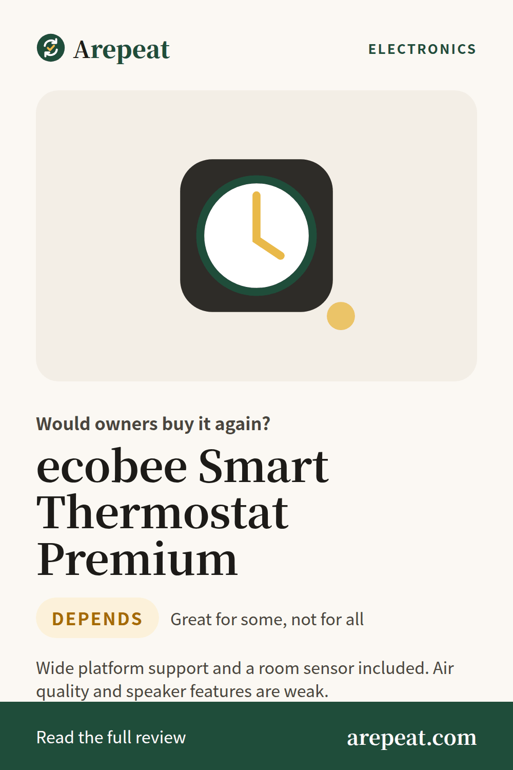 ecobee Smart Thermostat Premium review: would owners buy it again?