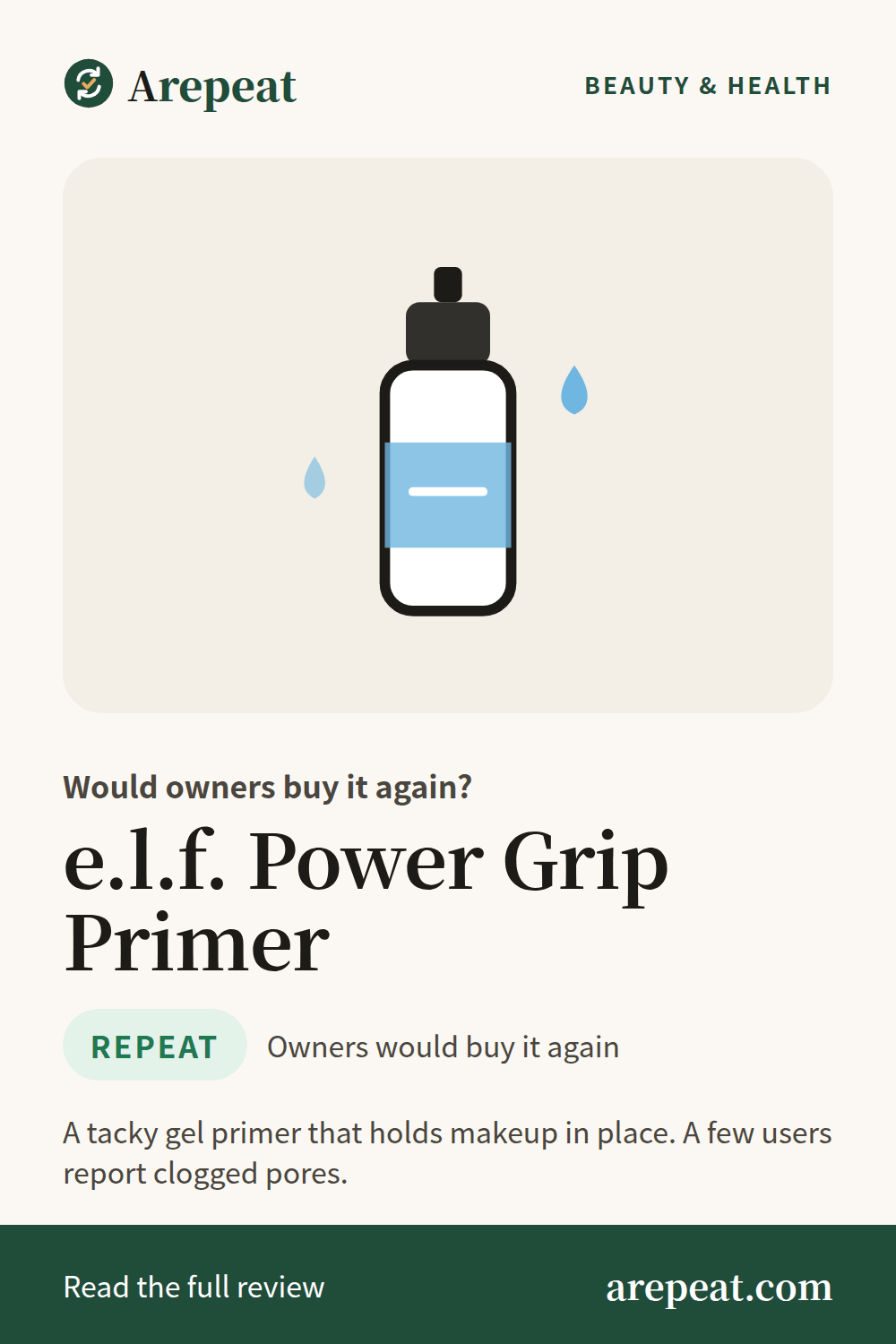 e.l.f. Power Grip Primer review: would owners buy it again?