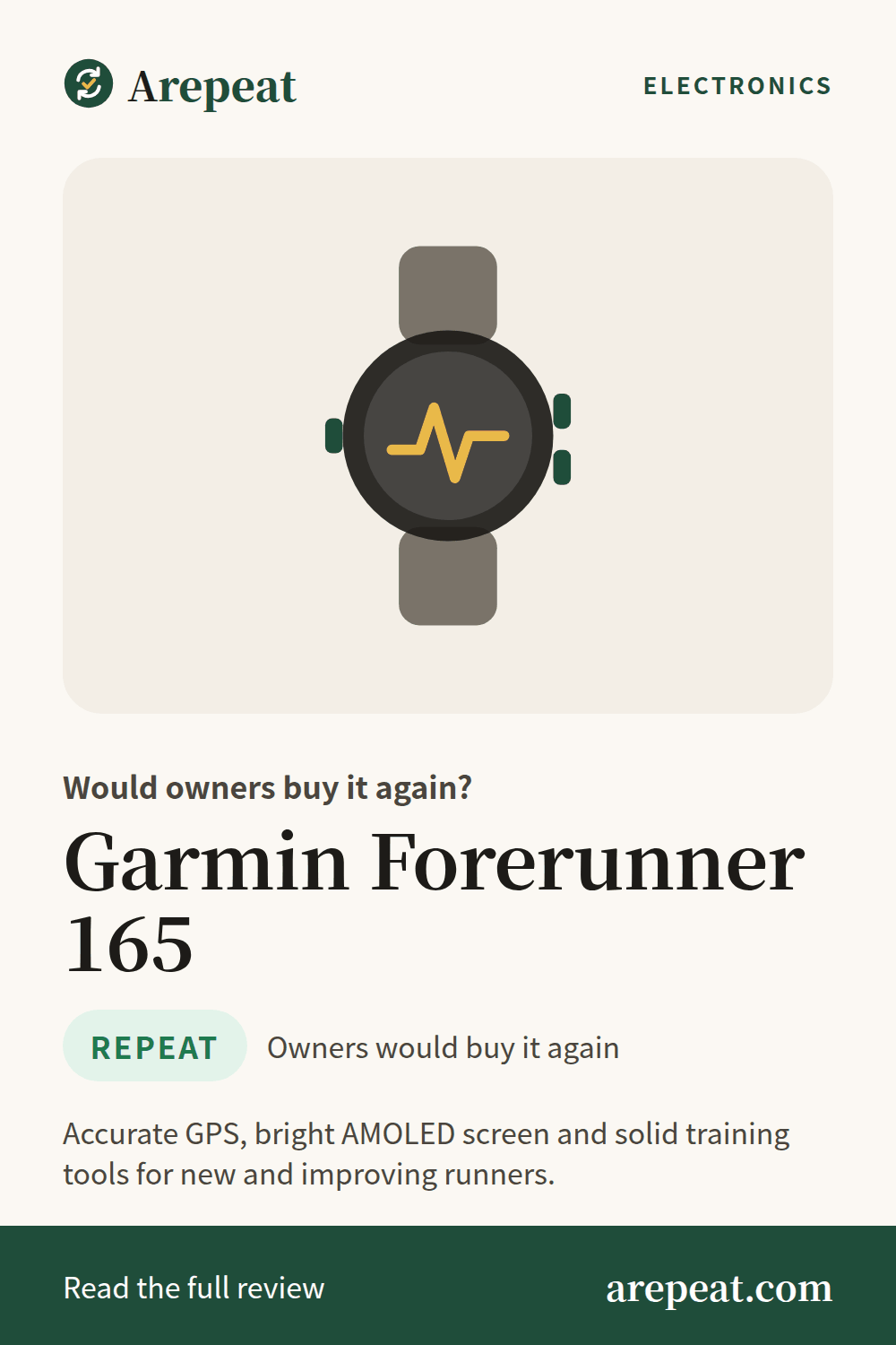 Garmin Forerunner 165 review: would owners buy it again?