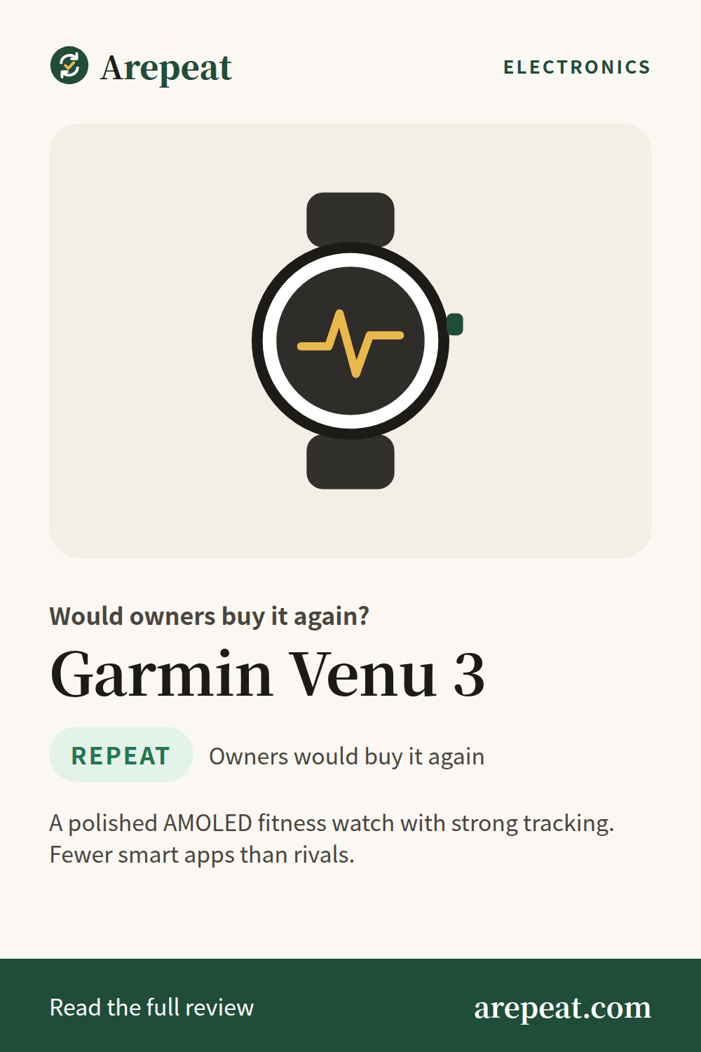 Garmin Venu 3 review: would owners buy it again?