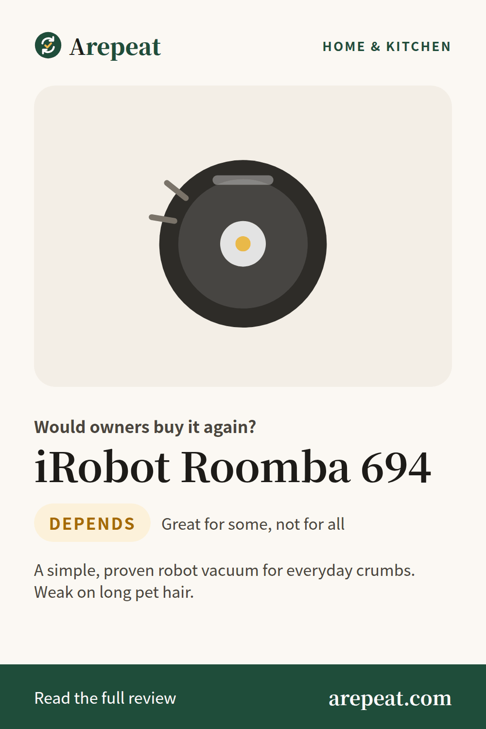 iRobot Roomba 694 review: would owners buy it again?