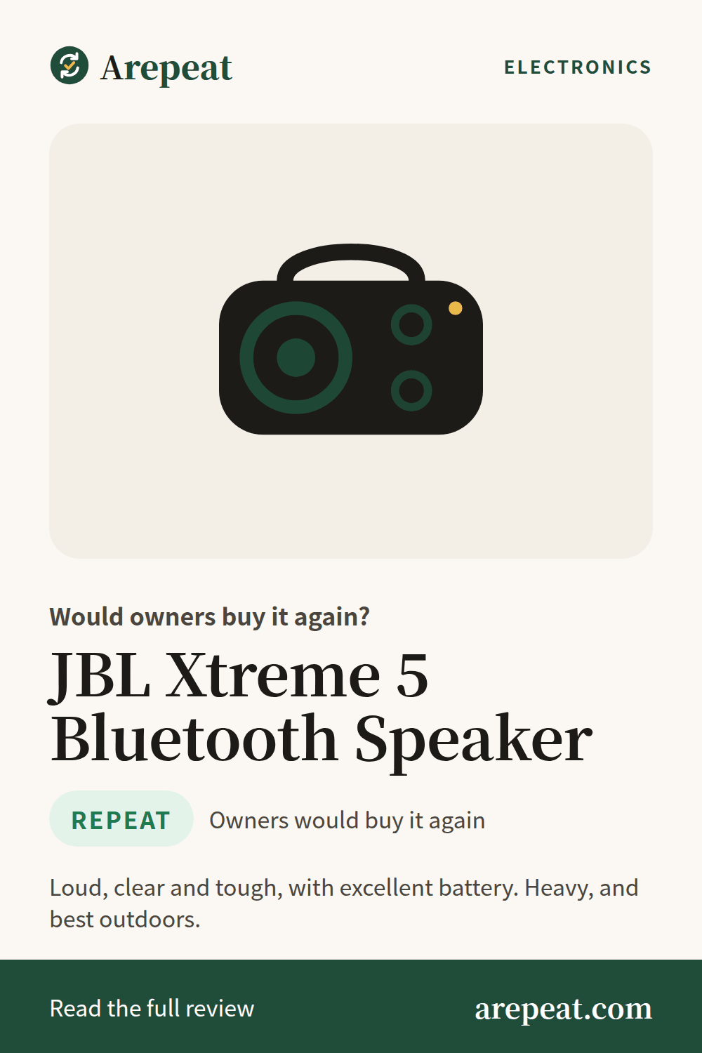 JBL Xtreme 5 Bluetooth Speaker review: would owners buy it again?