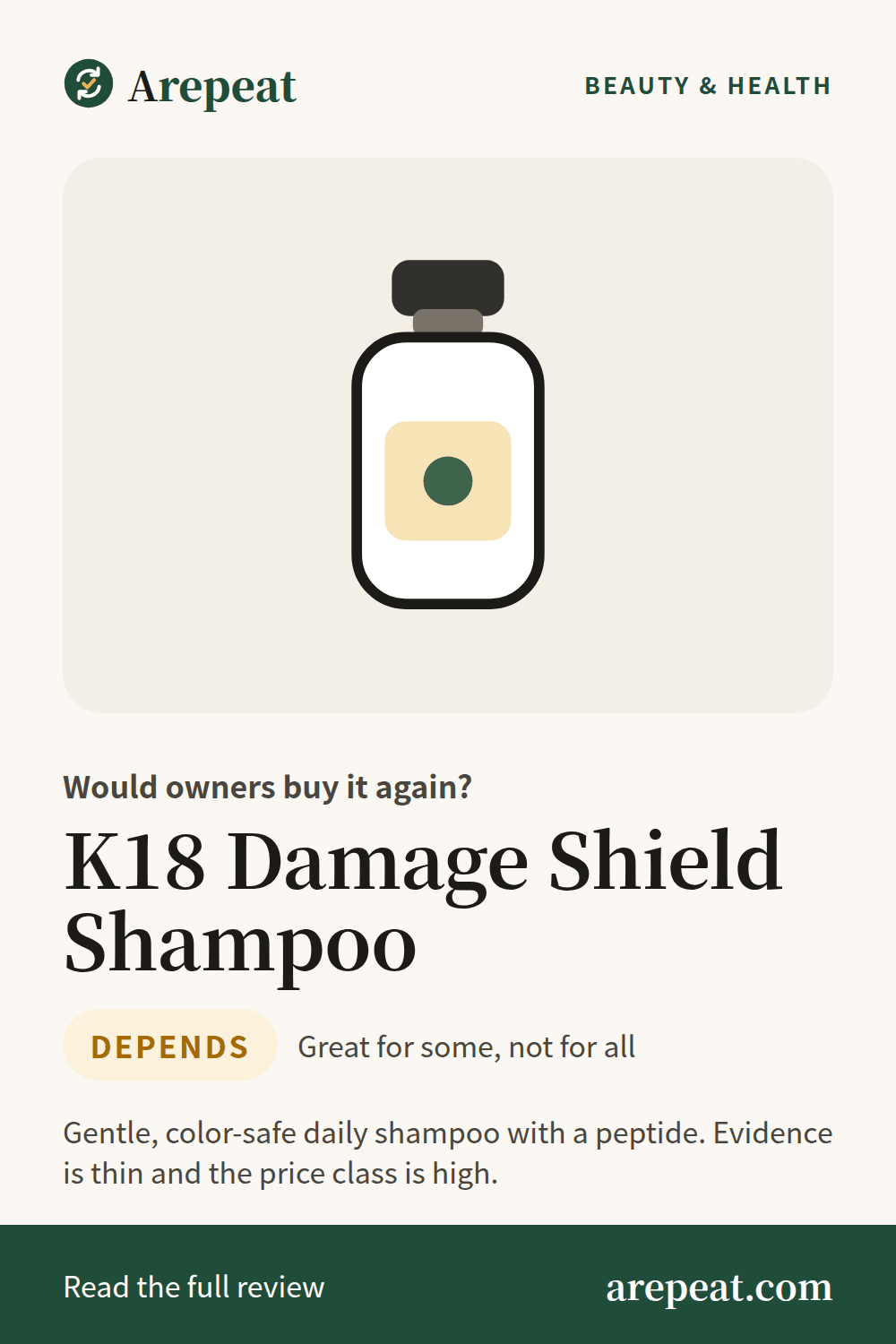 K18 Damage Shield Shampoo review: would owners buy it again?