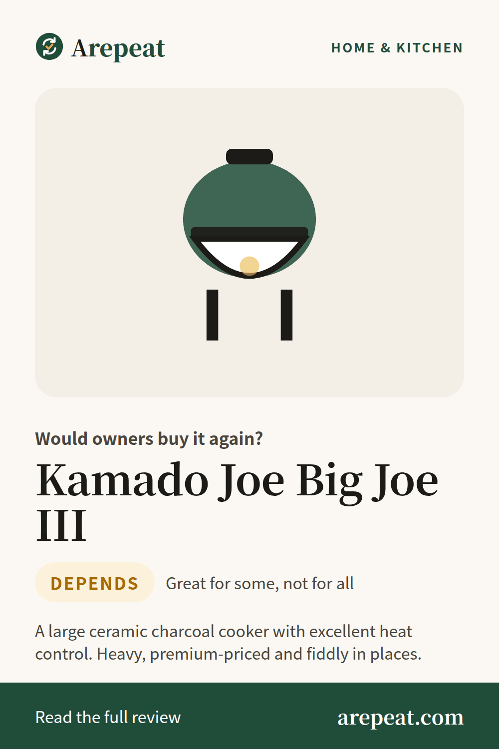 Kamado Joe Big Joe III review: would owners buy it again?