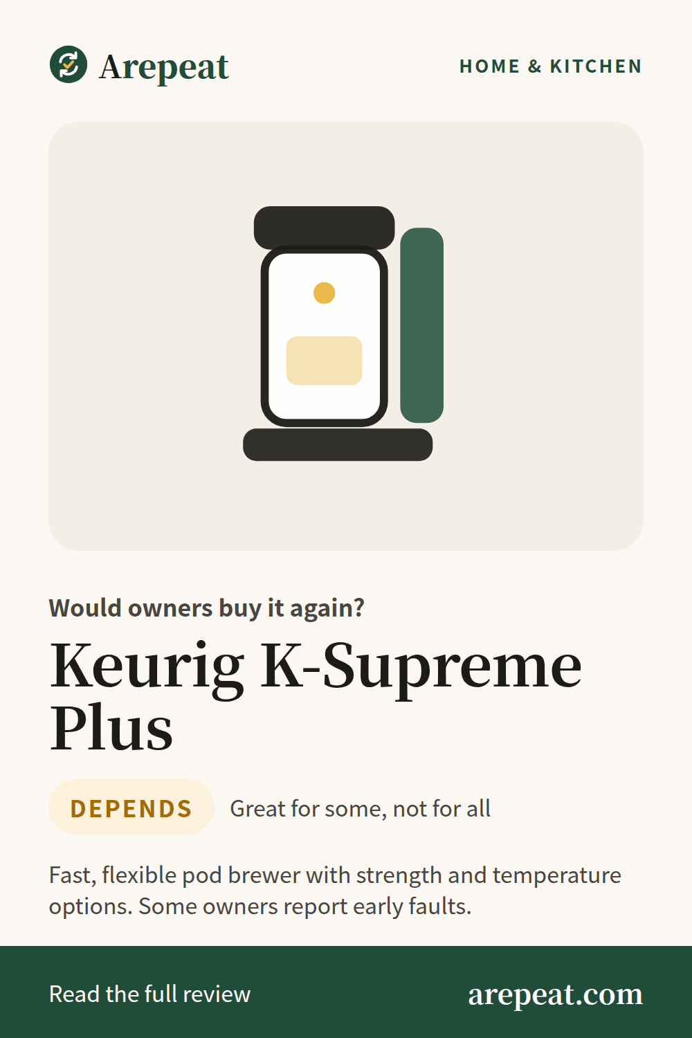 Keurig K-Supreme Plus review: would owners buy it again?