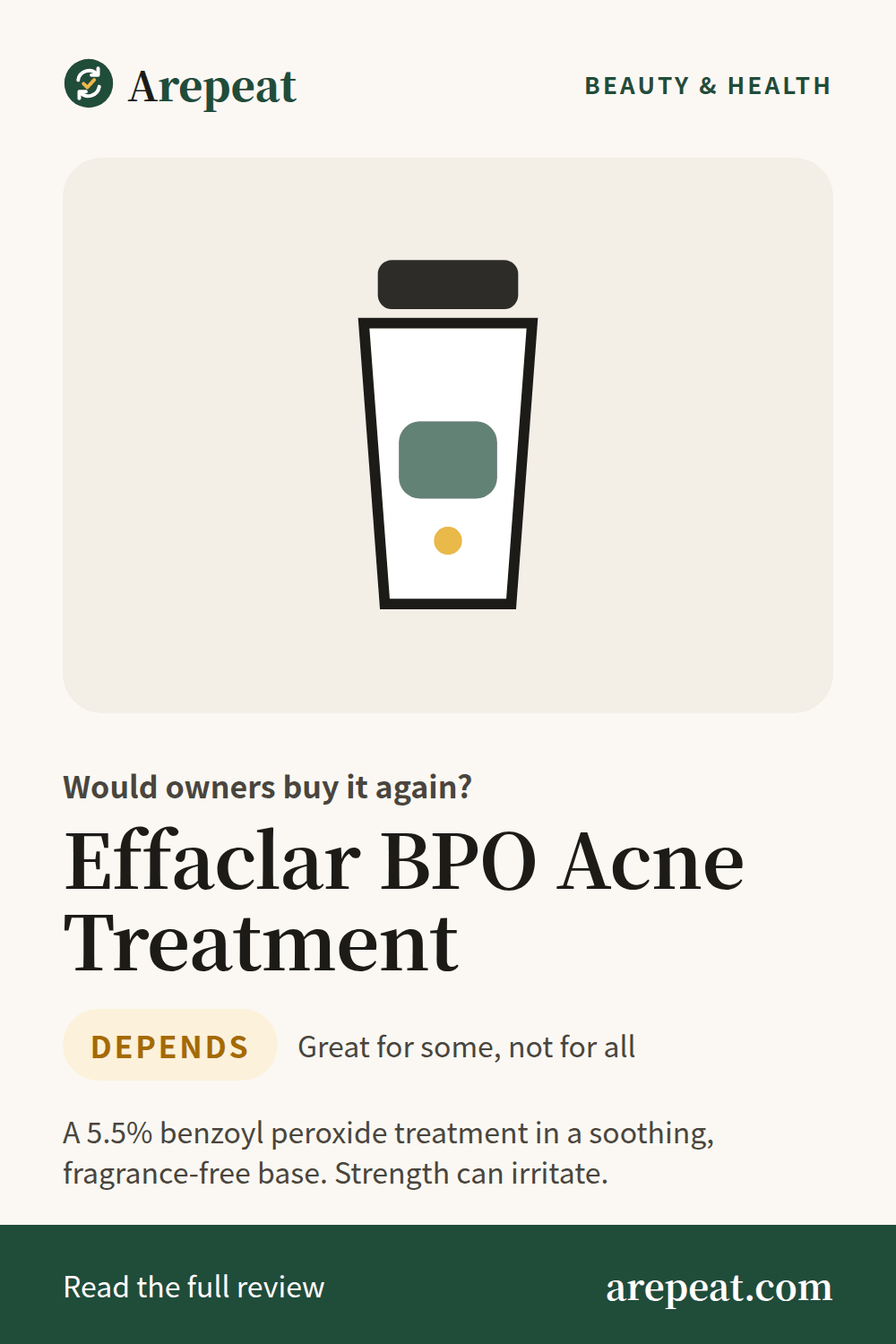 Effaclar BPO Acne Treatment review: would owners buy it again?