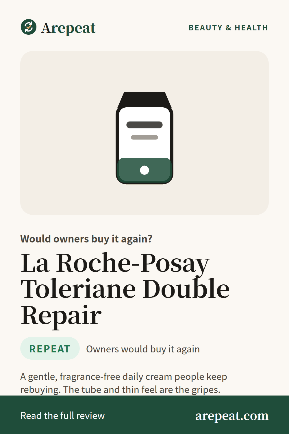 La Roche-Posay Toleriane Double Repair review: would owners buy it again?