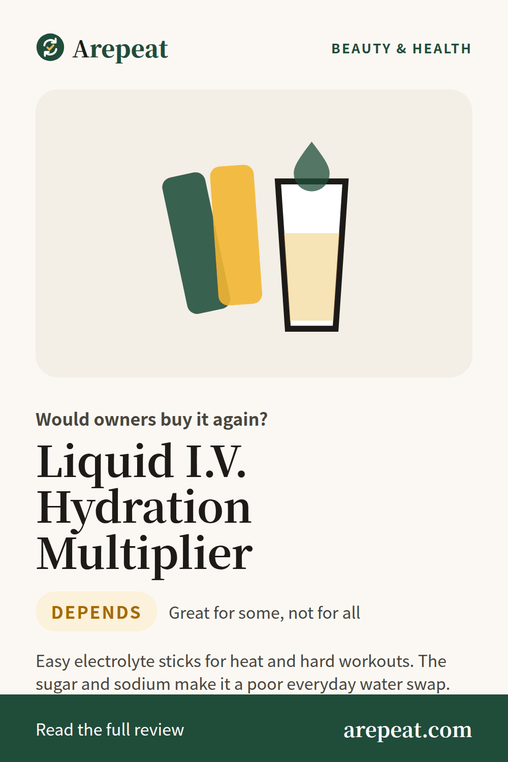 Liquid I.V. Hydration Multiplier review: would owners buy it again?