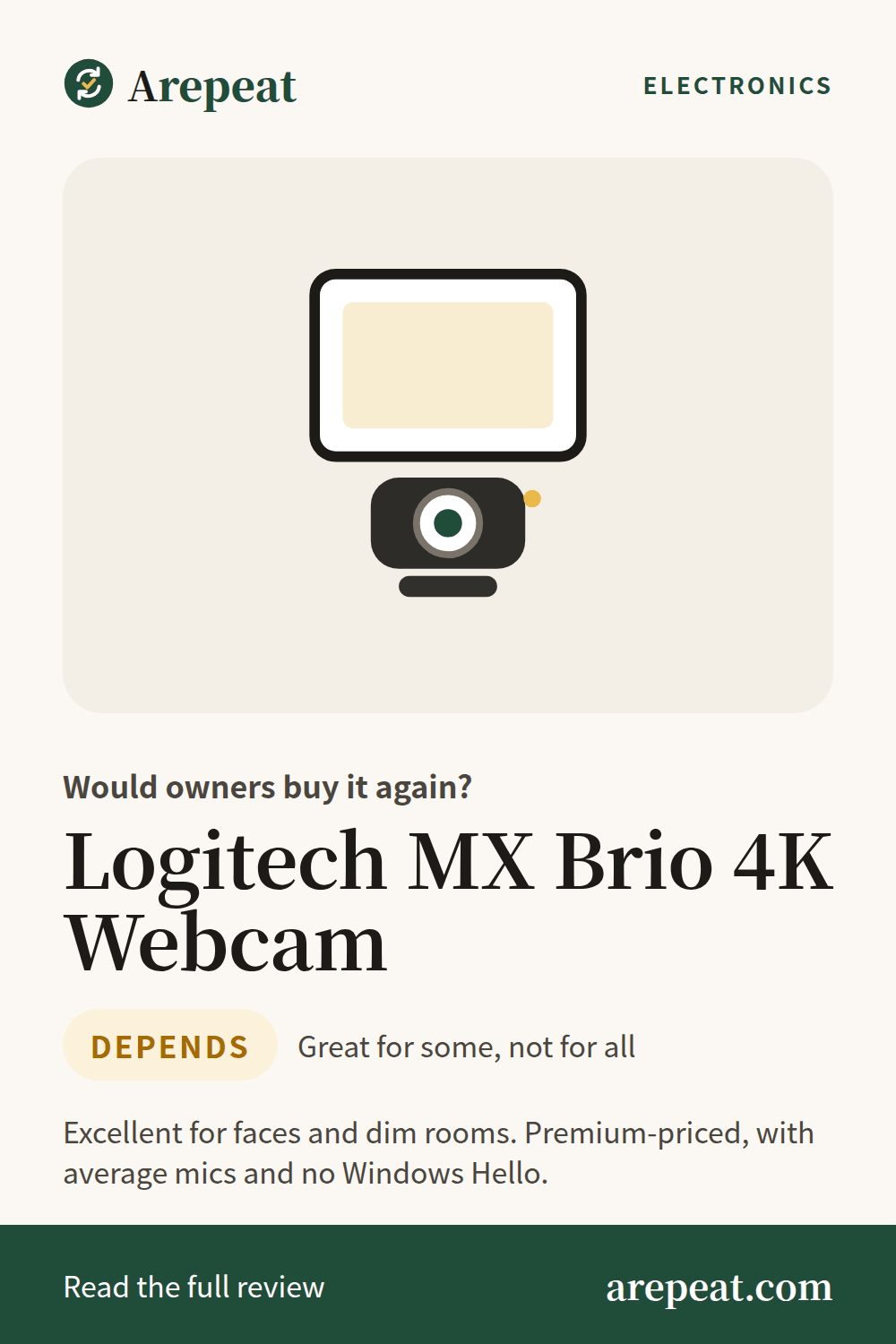 Logitech MX Brio 4K Webcam review: would owners buy it again?