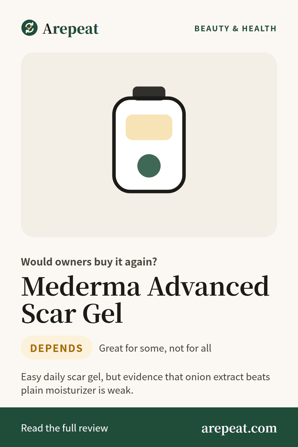 Mederma Advanced Scar Gel review: would owners buy it again?