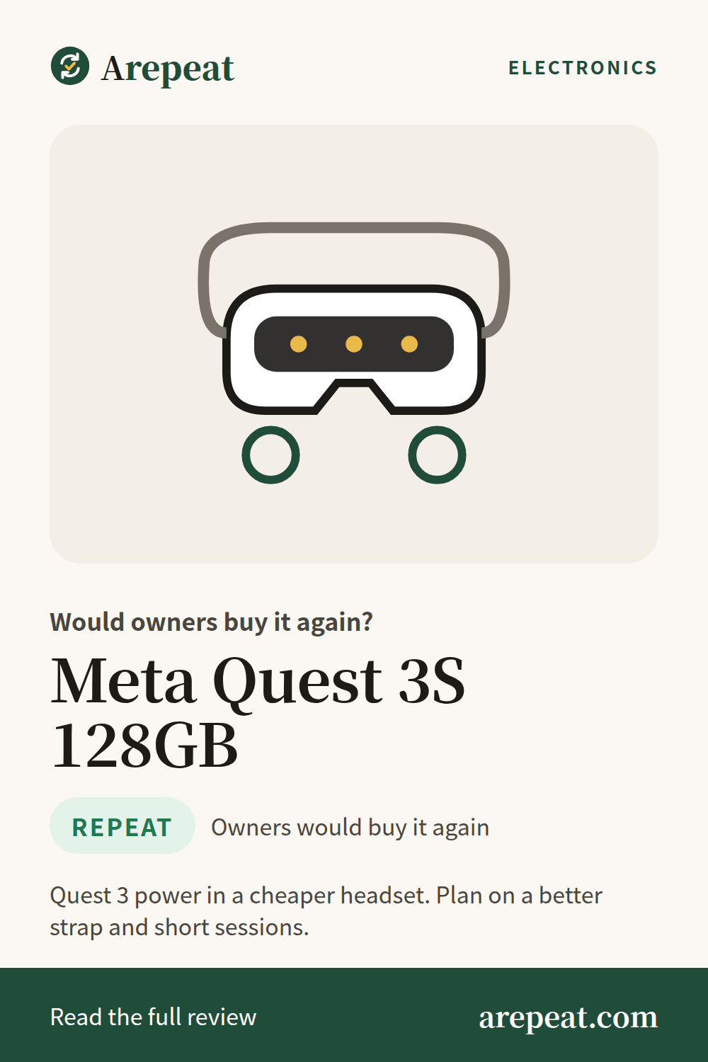 Meta Quest 3S 128GB review: would owners buy it again?