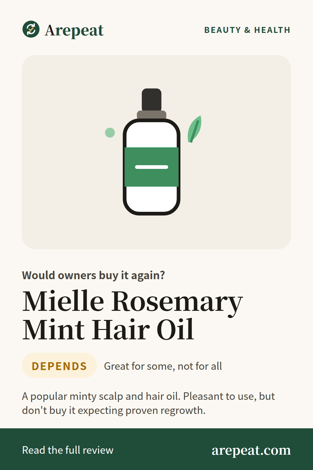 Mielle Rosemary Mint Hair Oil review: would owners buy it again?