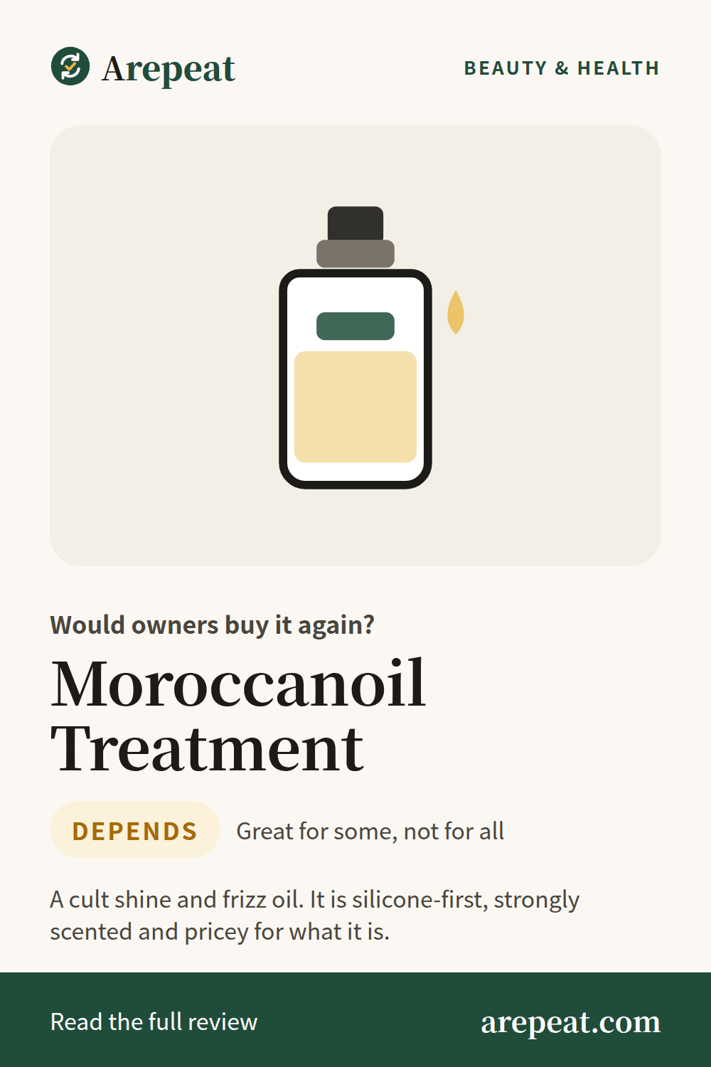 Moroccanoil Treatment review: would owners buy it again?