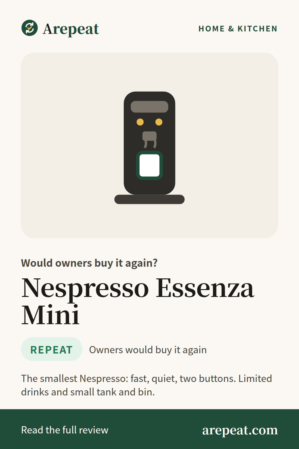 Nespresso Essenza Mini review: would owners buy it again?
