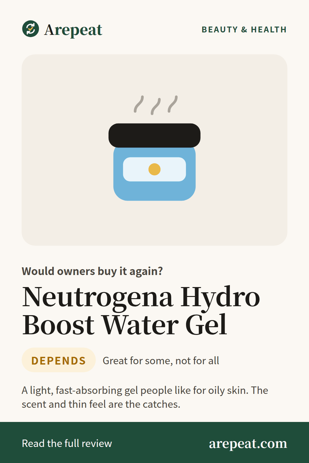 Neutrogena Hydro Boost Water Gel review: would owners buy it again?
