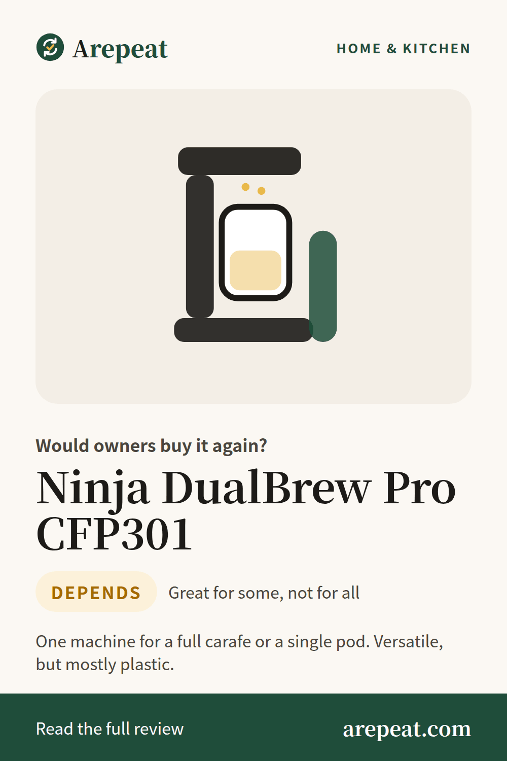 Ninja DualBrew Pro CFP301 review: would owners buy it again?