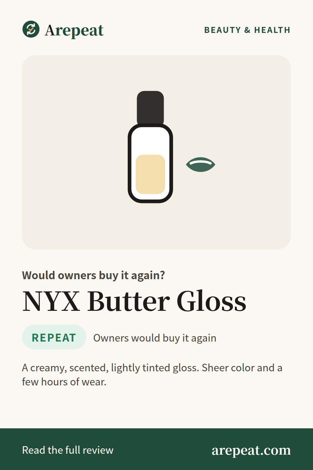NYX Butter Gloss review: would owners buy it again?