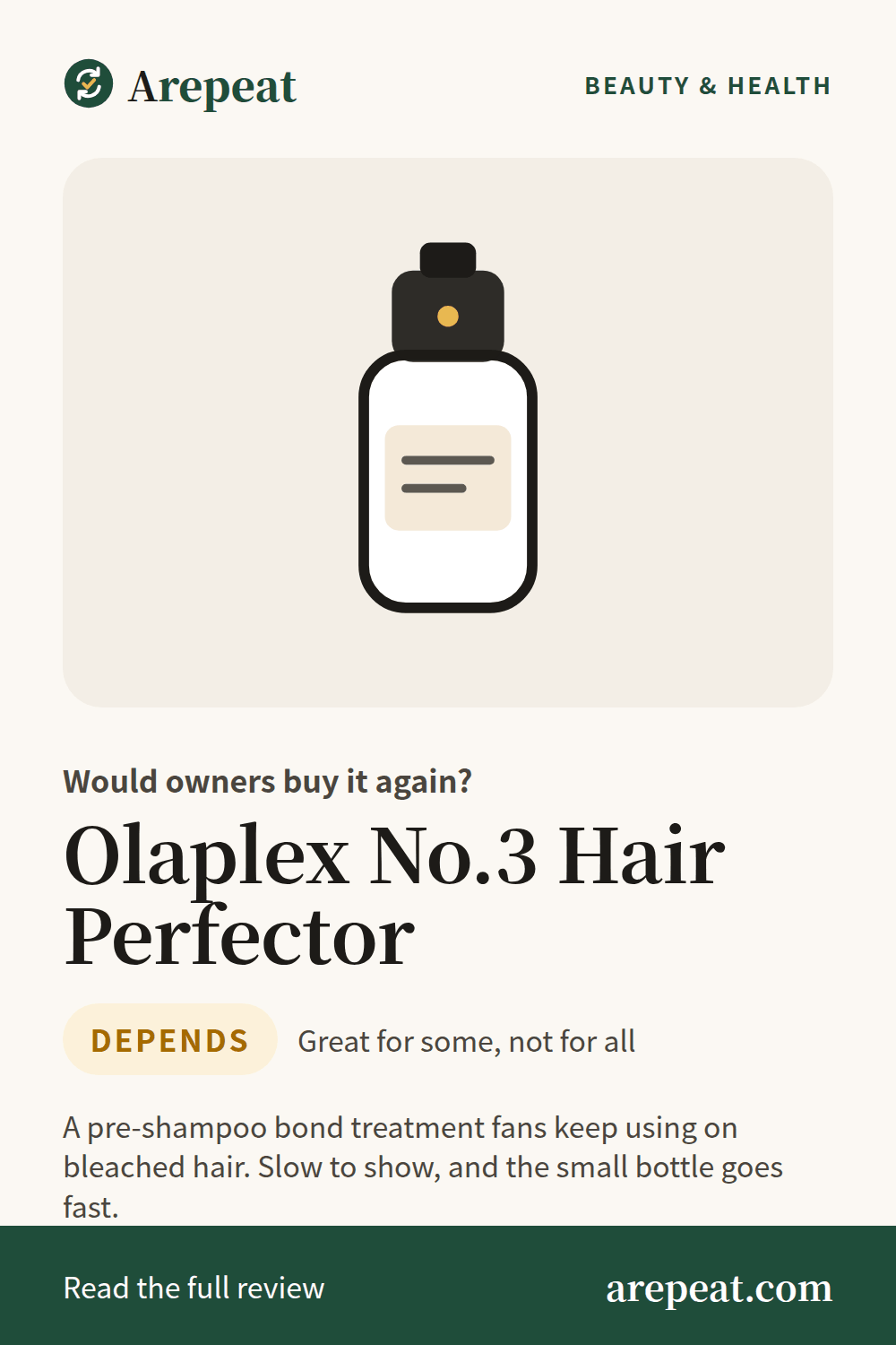 Olaplex No.3 Hair Perfector review: would owners buy it again?