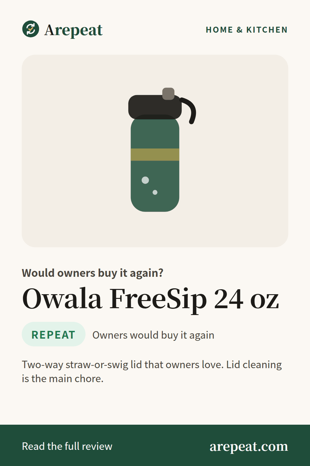 Owala FreeSip 24 oz review: would owners buy it again?