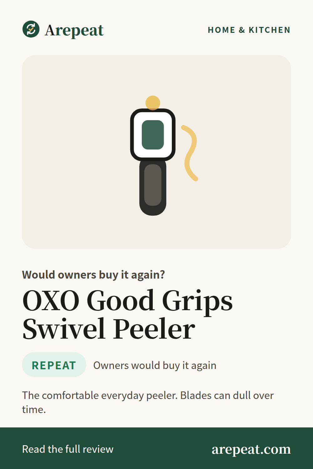 OXO Good Grips Swivel Peeler review: would owners buy it again?