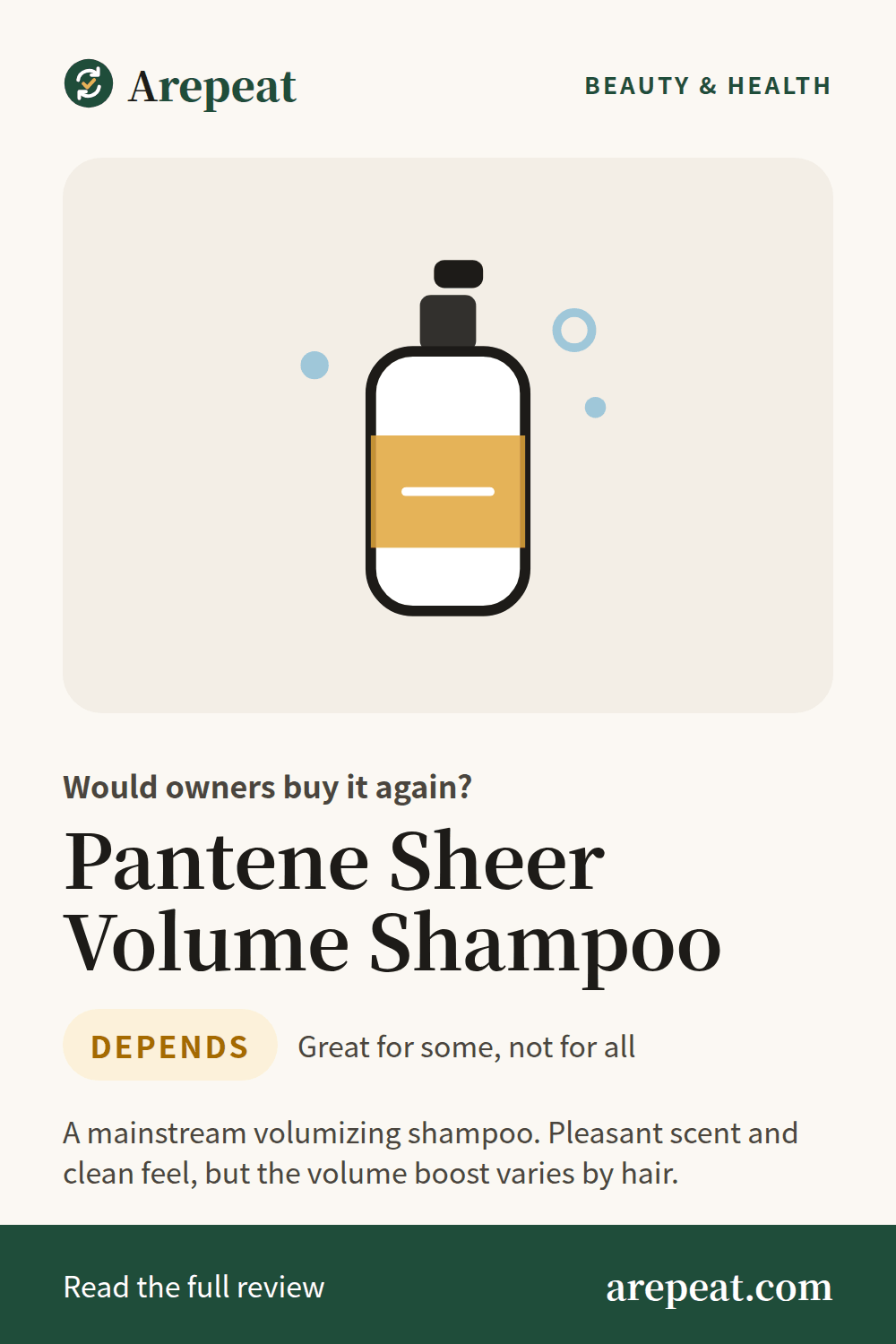 Pantene Sheer Volume Shampoo review: would owners buy it again?