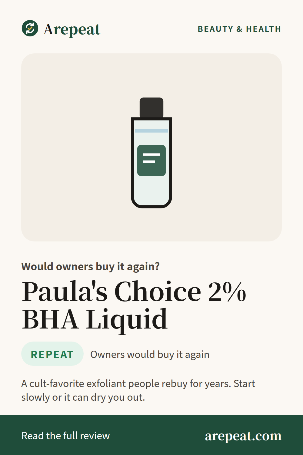 Paula's Choice 2% BHA Liquid review: would owners buy it again?
