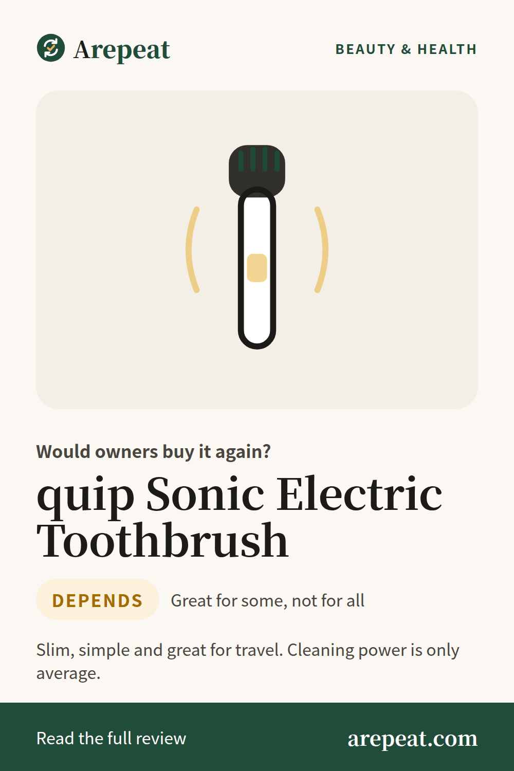 quip Sonic Electric Toothbrush review: would owners buy it again?