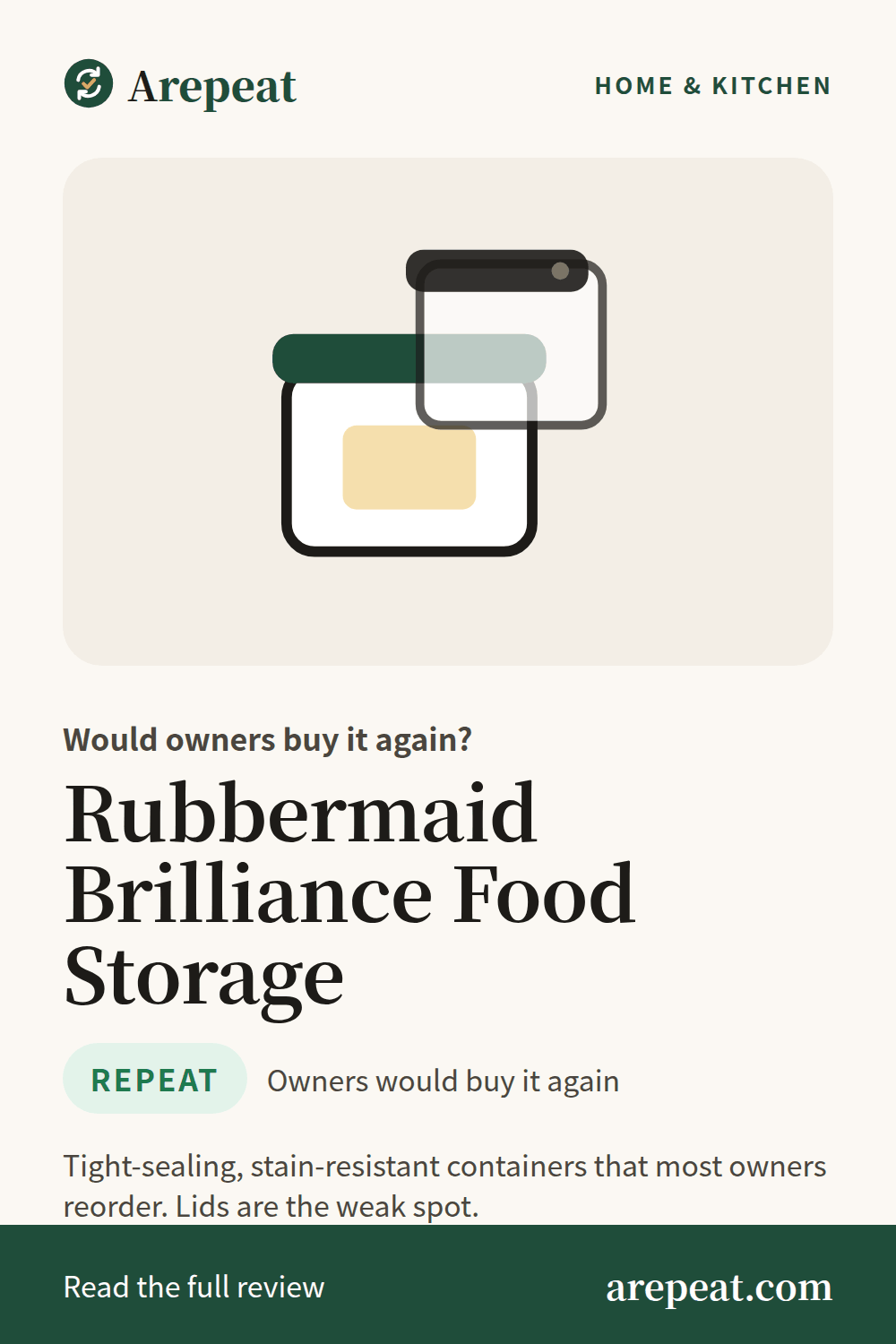 Rubbermaid Brilliance Food Storage review: would owners buy it again?