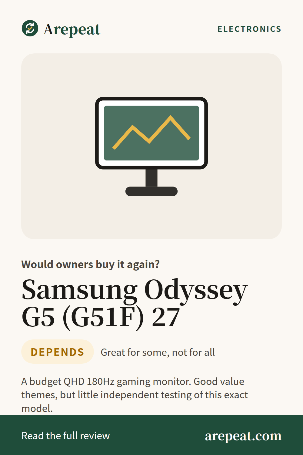 Samsung Odyssey G5 (G51F) 27 review: would owners buy it again?