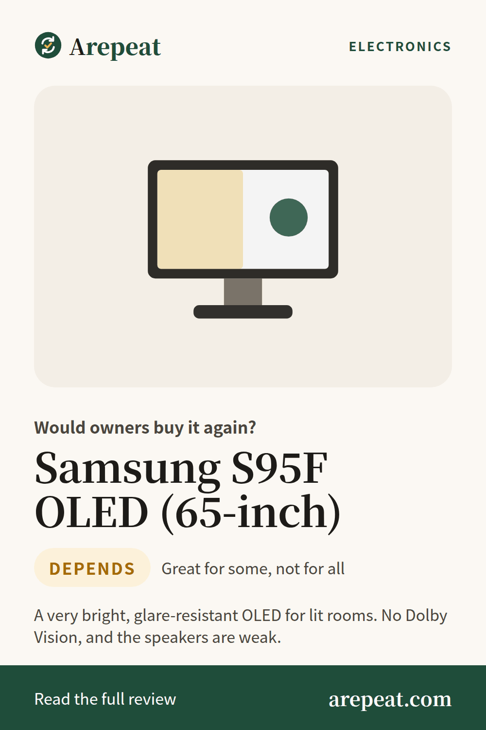 Samsung S95F OLED (65-inch) review: would owners buy it again?