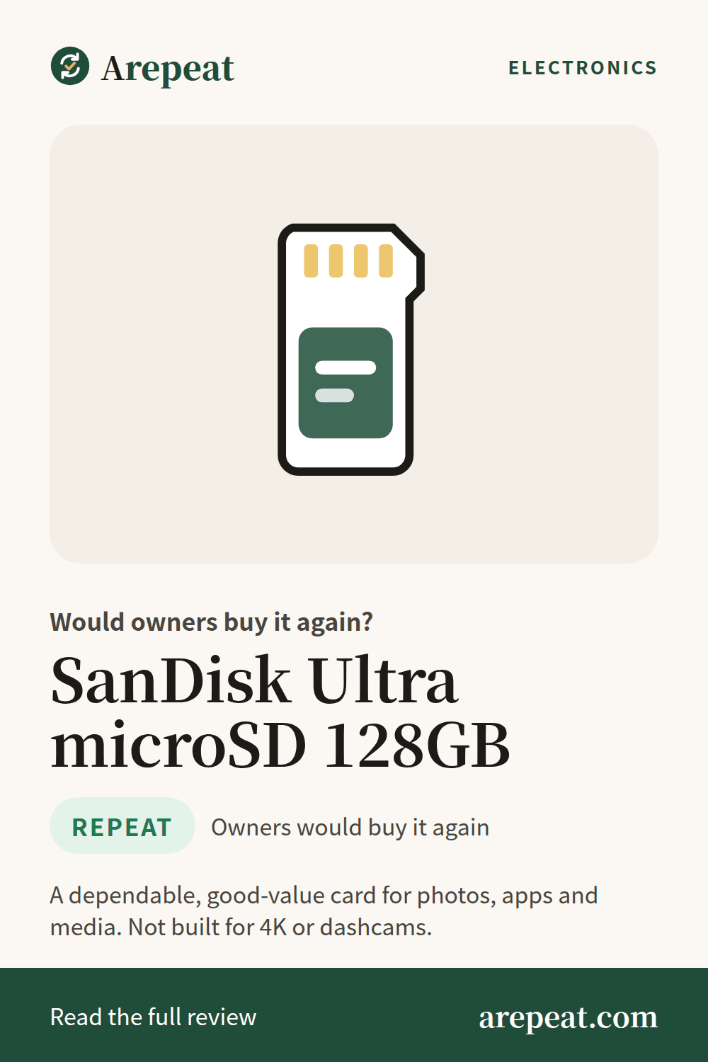 SanDisk Ultra microSD 128GB review: would owners buy it again?