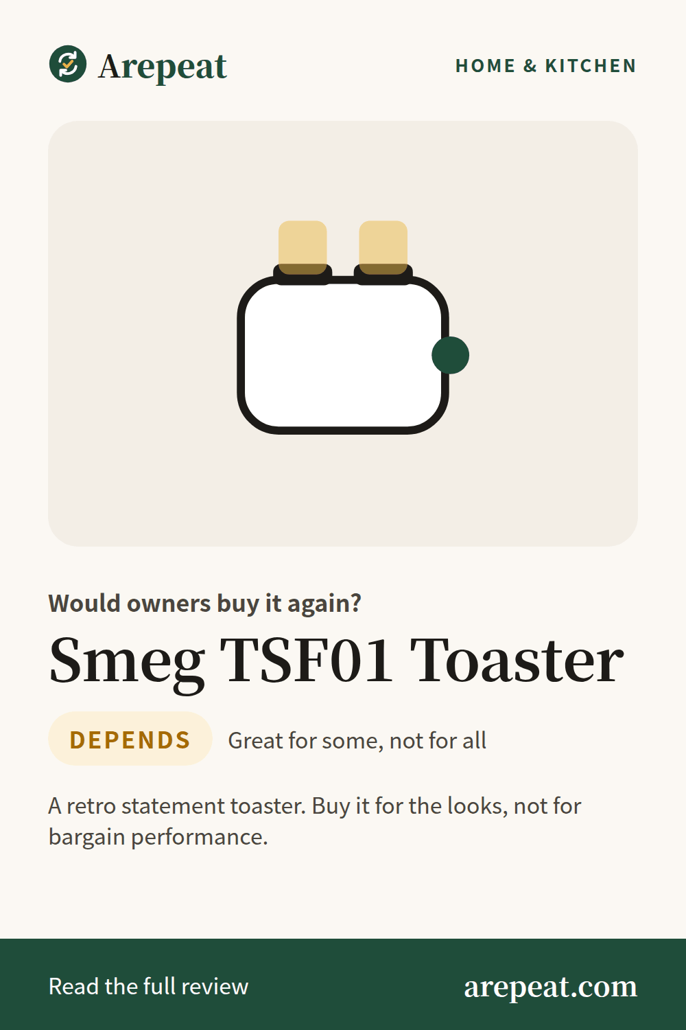 Smeg TSF01 Toaster review: would owners buy it again?