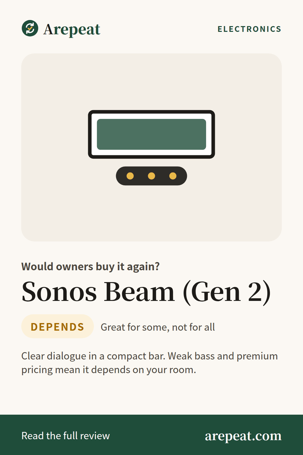 Sonos Beam (Gen 2) review: would owners buy it again?