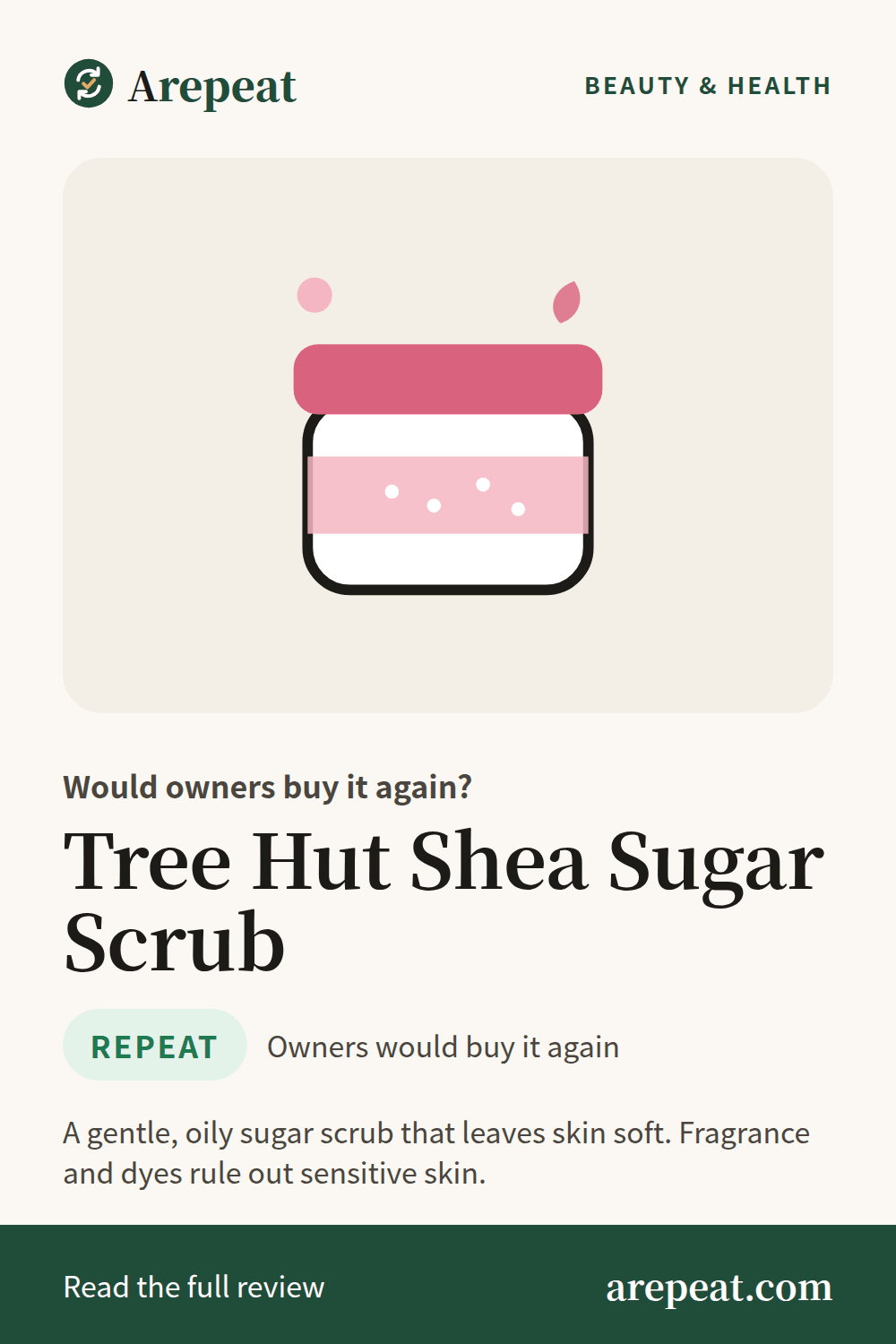 Tree Hut Shea Sugar Scrub review: would owners buy it again?