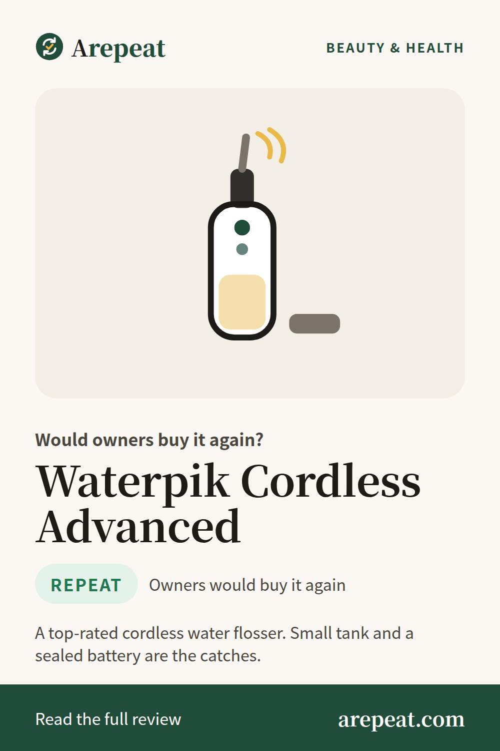 Waterpik Cordless Advanced review: would owners buy it again?